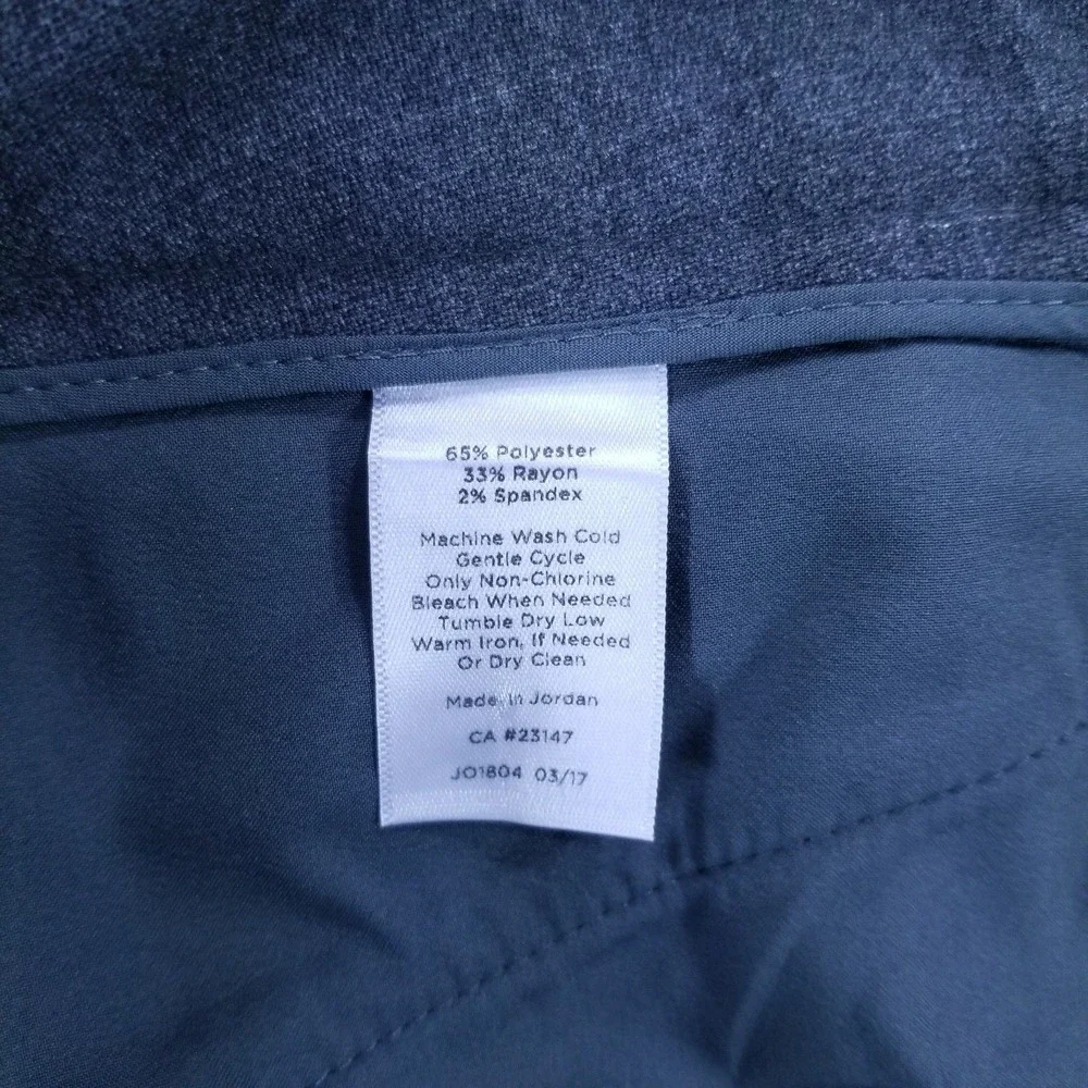 Talbots Women Dress Pants‎ Hampshire Ankle 6 Blue Grey Career Trousers